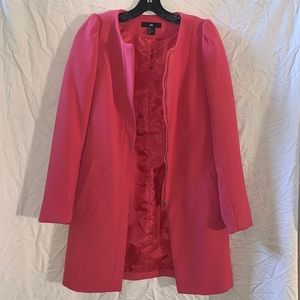 H&M fuchsia pink coat
